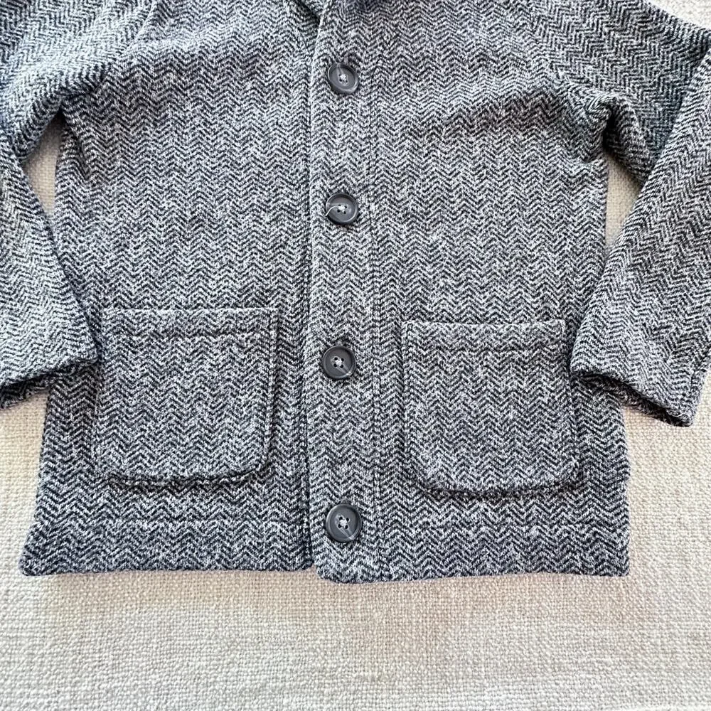 Old Navy Boy's Herringbone Fleece Cardigan GUC 5T